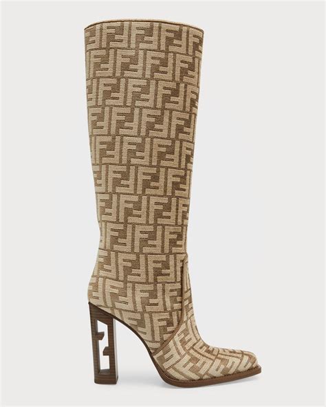 fendi jacquard boots|FENDI Boots for Women .